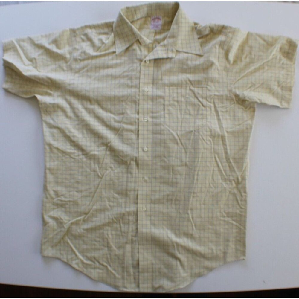 Vintage Brooks Brothers Button Up Shirt Mens 16 3/4 - 34